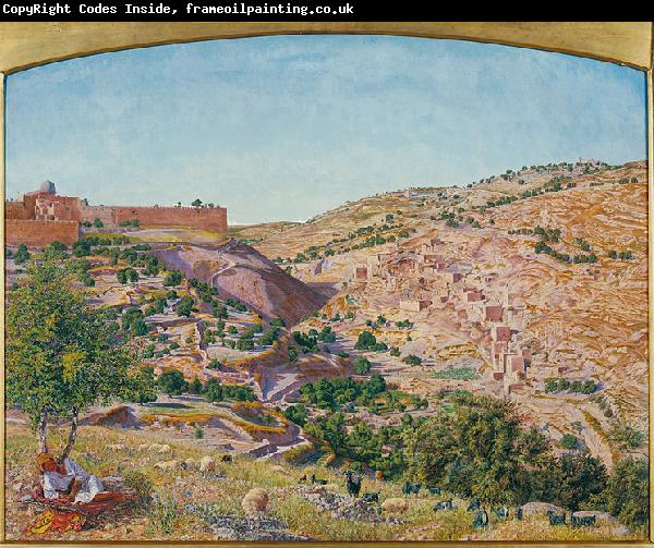 Thomas Seddon Jerusalem and the Valley of Jehoshaphat from the Hill of Evil Counsel